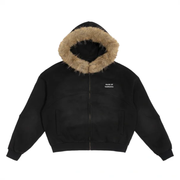 Sun Fade Fur Hooded Jacket